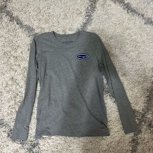 Life is good women’s medium gray long sleeve soccer